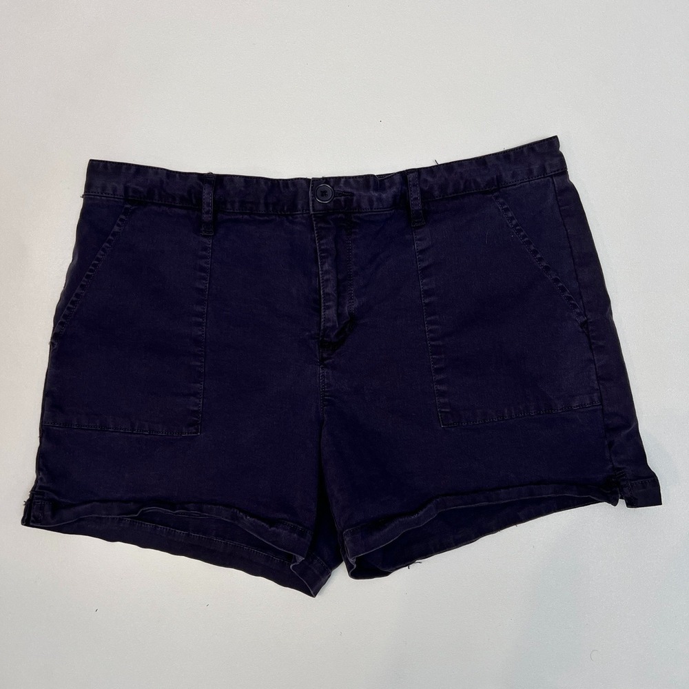 Sanctuary x Anthropologie Cottagecore Grey Floral Chino Shorts Womens 32